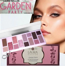 Laura Geller Garden Party* 16 Multi-Finish Eyeshadow Palette (Pinks) NIB 20g $45