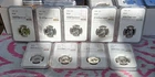 1956-1964  Proof Washington Silver Quarters NGC PF67 (9 QUARTERS)