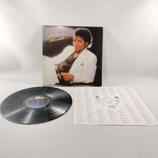 Michael Jackson Thriller Vinyl with lyric sheet LP QE38112 Original 1982