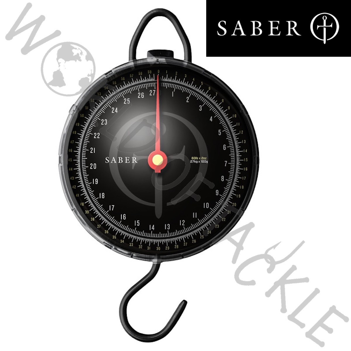 SABER Carp Fishing Scales 27kg / 60lb Pike Match Sea Fishing in 2oz Divisions
