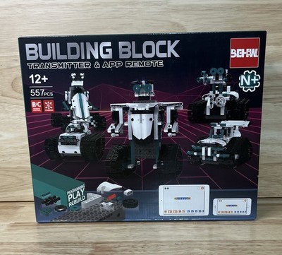 Building Block Transmitter & App Remote NIB STEM Robot Kit 557 Pieces RC Control