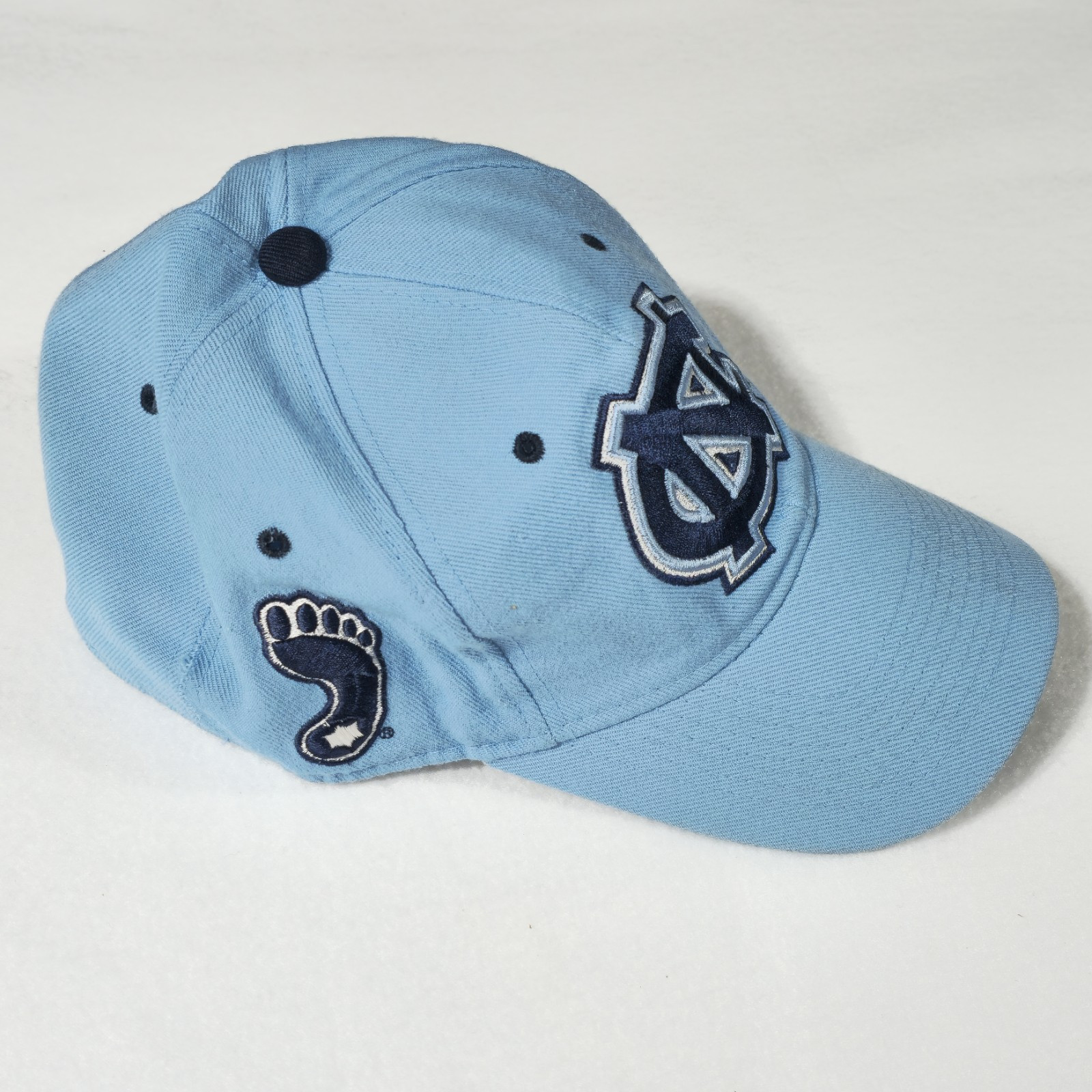 Vintage 90s North Carolina Tar Heels Snapback Hat Wool & Acryl Zephyr Size 7 1/8