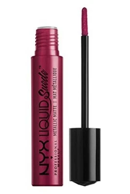 NYX PROFESSIONAL MAKE UP NYX Liquid Suede Metallic Matte Creme Lipstick 4ml Pure Soceity Lips