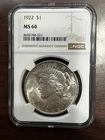 1922 Peace Dollar $1 Silver Coin NGC MS60