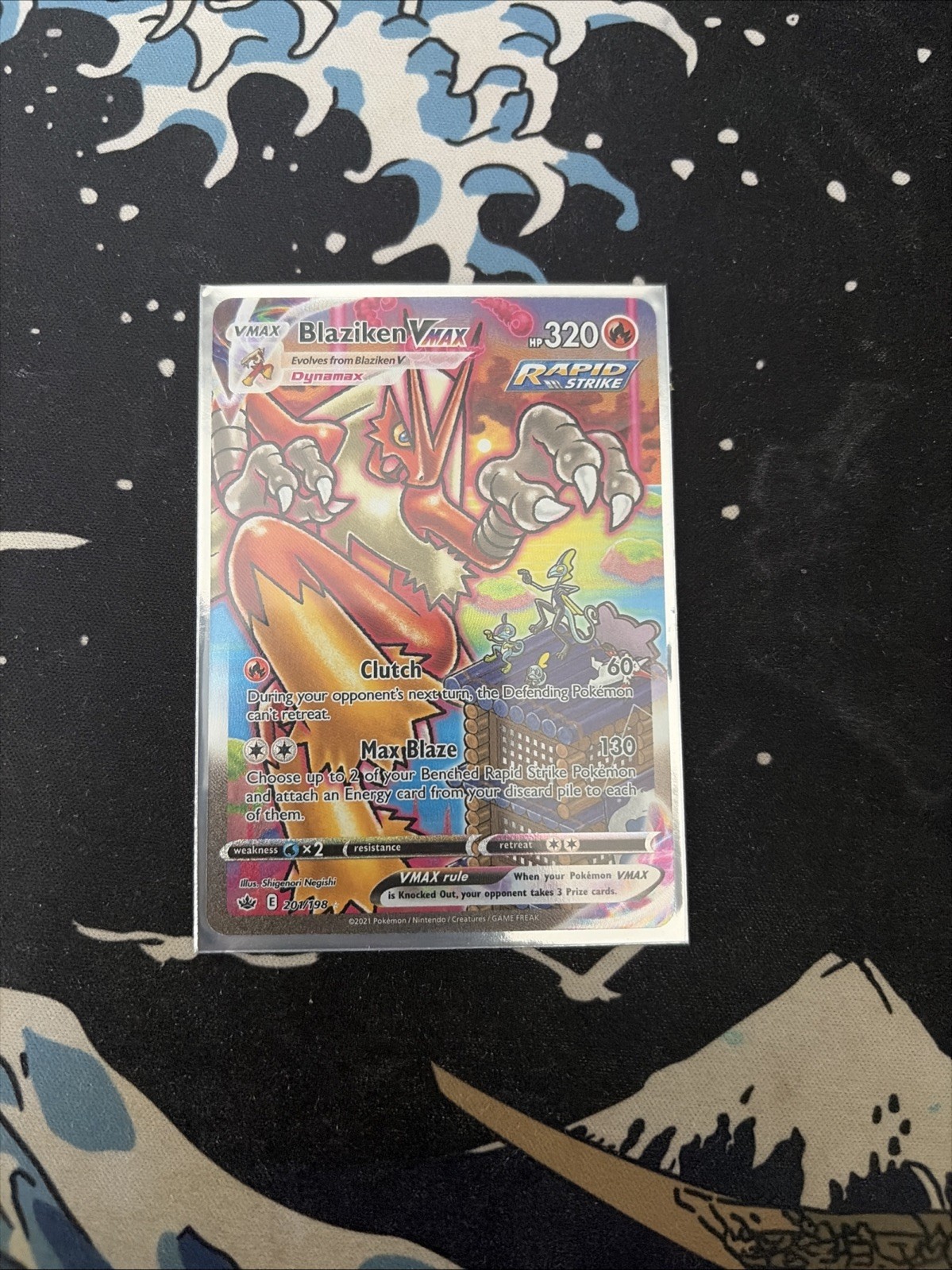 Blaziken VMAX 2021 Sword & Shield: Chilling Reign #201/198 Holo