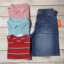 Boys Lot Of Clothes For Spring/Summer Size 14. NWT 3 S/S Shirts, Shorts, Casual