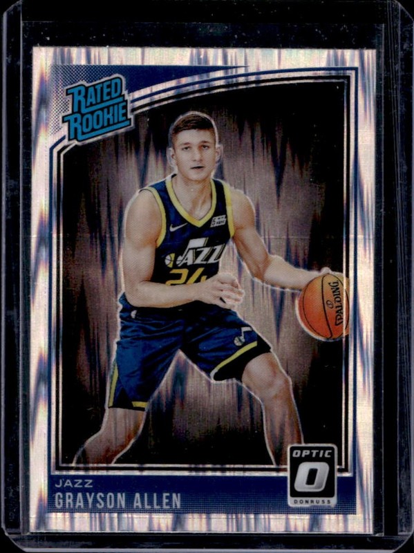 2018-19 Panini Donruss Optic Grayson Allen Shock Rookie RC #156 Jazz