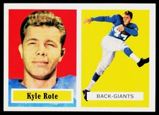 Kyle Rote, 1994 Topps Archives 1957, #59, New York Giants,