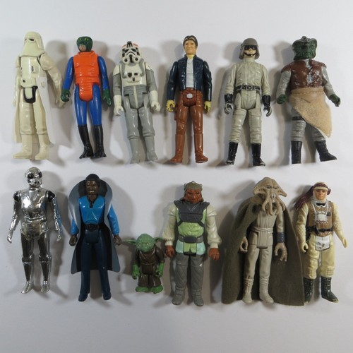 12 Star Wars Vintage Figuren mit Zubehör (A11)