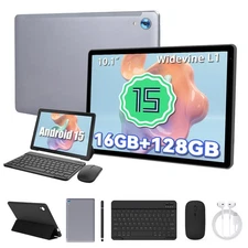 Tablet, 10 Inch Android 14 Tablets, 14GB RAM+128GB ROM (TF 1TB) with Octa-Core