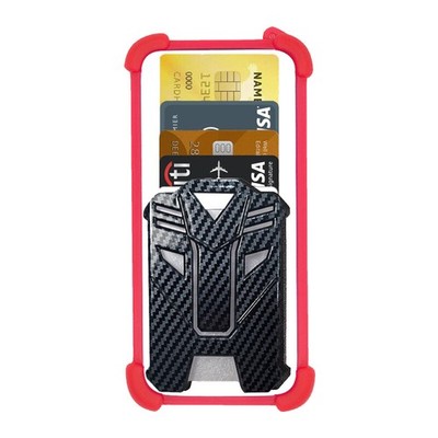 For T-Mobile Revvl 7 PRO Multi Armor Card Pack+Anti Drop Elastic silicone frame