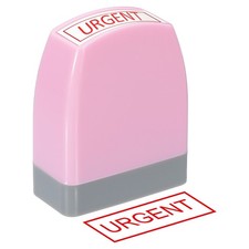 Urgent Notice Stamp, Office Stamp Pre Inked Stamp, Pink