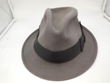 E9 1950s Beaver Hat Major Fedora 7 3/8 Vintage 100 Fur From Litwin's Dept