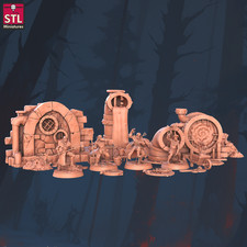 Sewer Set DnD Legion Terrain Scenery Tabletop Miniatures 28mm Frostgrave