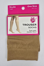 On The Go Trouser Socks Nude One Size 6 Pairs