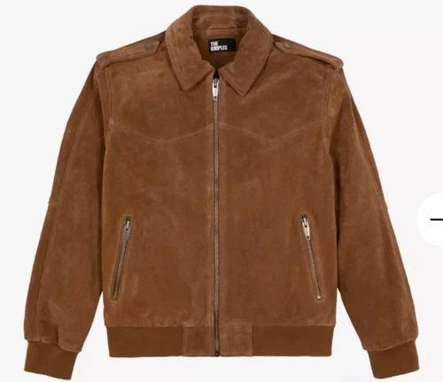 NWT! The Kooples Brown Suede Jacket - product listing photo