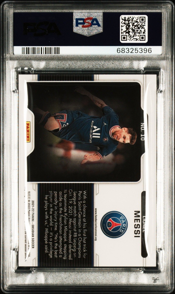 2021-22 Panini Obsidian - Black Color Blast Lionel Messi #10 for