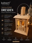 Kuhnert Table Lantern "Dresden" Wood, 17cm