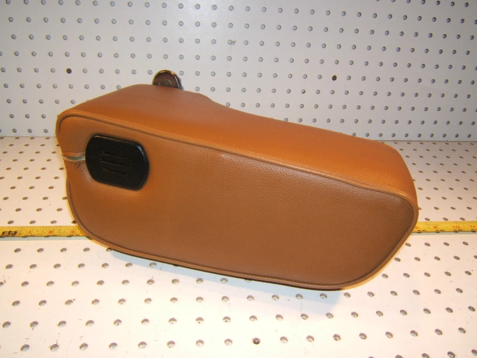 Mercedes 77-81 W123 Delantero Naranja BAMBOO Vinilo MB Tex OEM 1 Apoyabrazos con Soporte Foto 2 de 4