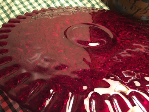 Westmoreland 14” Ruby Red Glass Maple Leaf Round Platter Tray New Glass - Picture 13 of 16