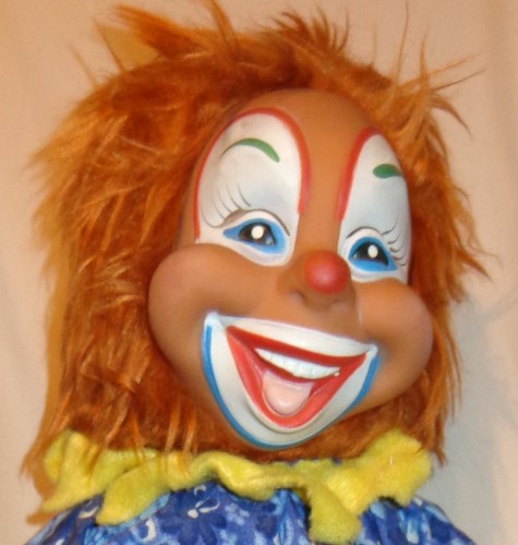 Bonita muñeca de peluche de 18" de peluche de 18" de peluche con cara de payaso RUSHTON de colección - Imagen 3 de 15