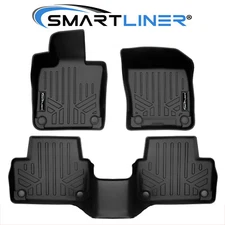SMARTLINER Floor Mats 2 Row Liner Set 2019-2025 Volvo S60 (No Plug-In Hybrid)