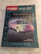 Chilton FORD TAURUS MERCURY SABLE 1986-1992 REPAIR MANUAL #8251 26700 SHO Wiring