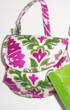 Vera Bradley Pacifier Pod Case Clip Julep Tulip Purple New