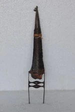 Katar Dagger Tiger Knife 1900s Indian Hand Forged Silver Steel Antique