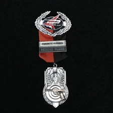 Boeing Employees Rifle & Pistol Club Medal Pin Monthly Match 2nd Place Aviation