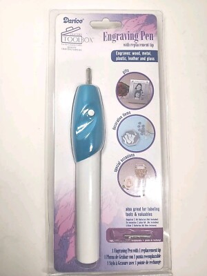 NEW SEALED DARICE ENGRAVING PEN for LIGHT USE Cordless w Extra Tip  