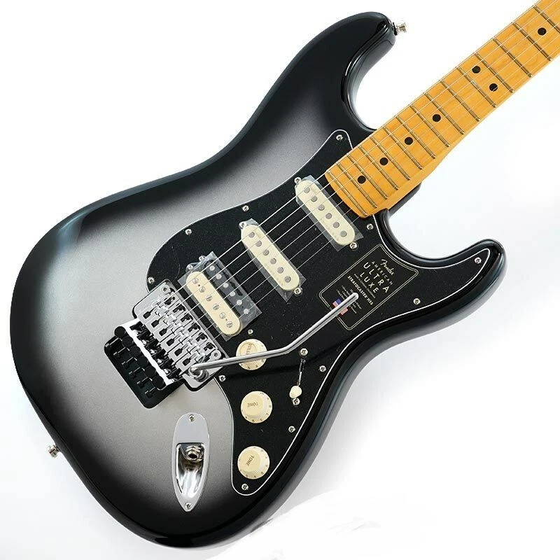 Fender USA American Ultra Luxe Stratocaster Floyd Rose HSS Silverburst Maple