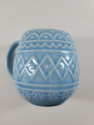 Taza de café Williams Sonoma huevo de Pascua azul en relieve "You're Eggcellent" 12 oz nueva - Imagen 15 de 15