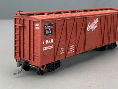 HO Accurail 4002 40  O.B. Boxcar Wood Ends CB&Q #130256 HO4320