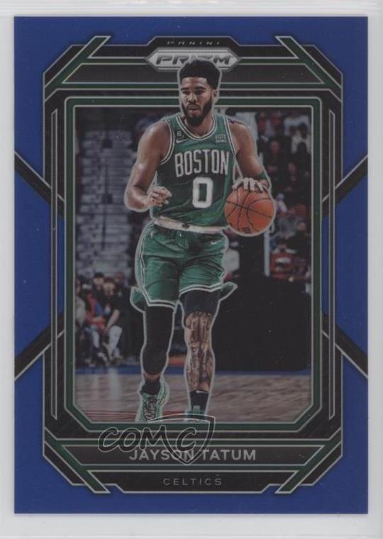 2022-23 Panini Prizm Blue Prizm /199 Jayson Tatum #17