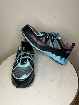NWT! Reebok Zigtech Womans Black Pink Blue Running Shoes Sneakers Size No  Box