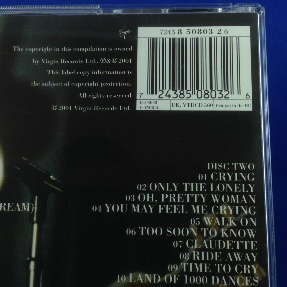 ROY ORBISON: Love Songs (ULTRA RARE UK ONLY RELEASE 2001 IMPORT OOP VTDCD 360) - Image 3 of 4