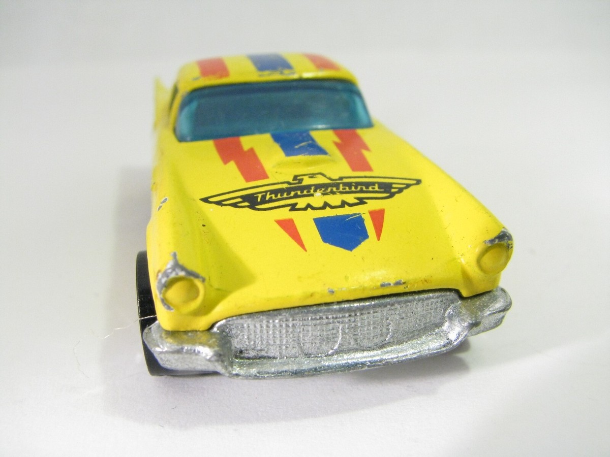 Hot Wheels Yellow 57 T-Bird Hong Kong 1977 1957 Ford