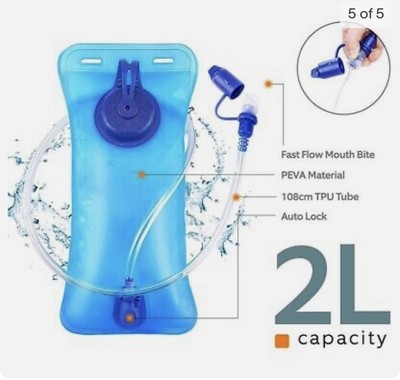 SKL Hydration Rucksack mit 2L Wasserblase grün/grau brandneu mit Etikett
