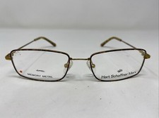 Hart Schaffner Marx T-137 Gold 52-18-140 Metal Eyeglasses Frame XF78