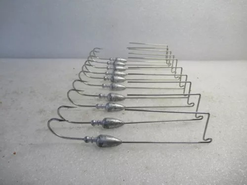 10  R Bend Buzz Bait 1/2 Oz Heads Spinner Bass Pike Fishing Lures - Unpainted