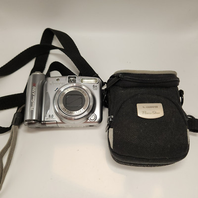 Canon Power Shot A720 IS 8mpx Compact Digital Camera - Silber