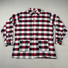 Vintage Weldon Shirt Men XL Club Lounge 1950s Loop Collar Mid Century Pajama