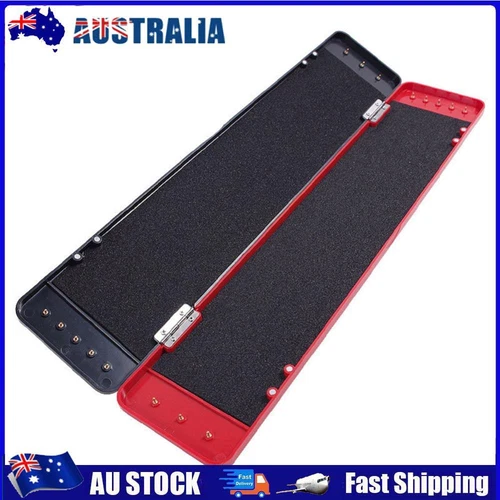 Fishing Rig Hook Tackle Box Fish Gear Storage Case (Black Red 450x90x30mm)