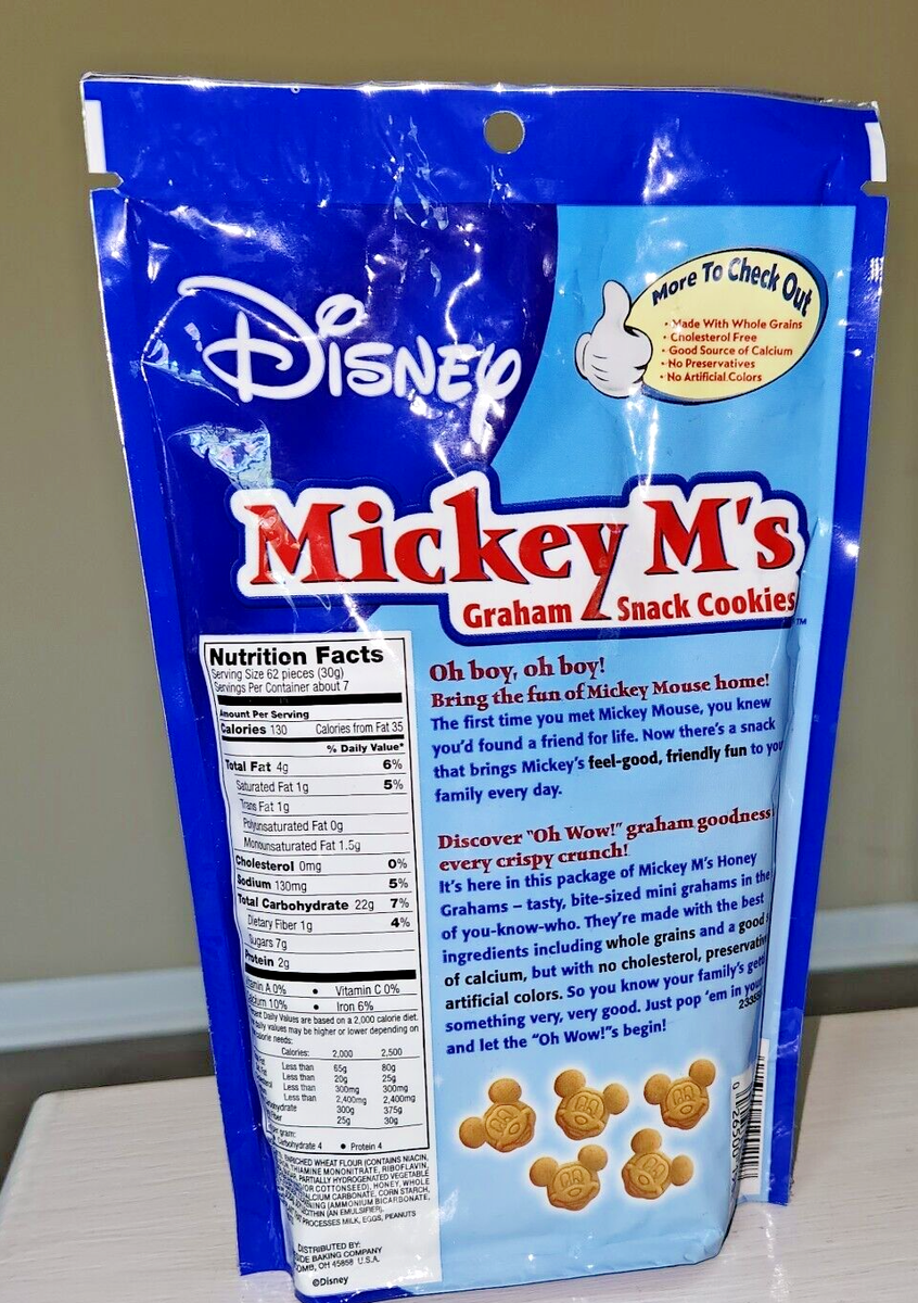 Disney Mickey M's Graham Snack Cookies 20 years old - Collector's