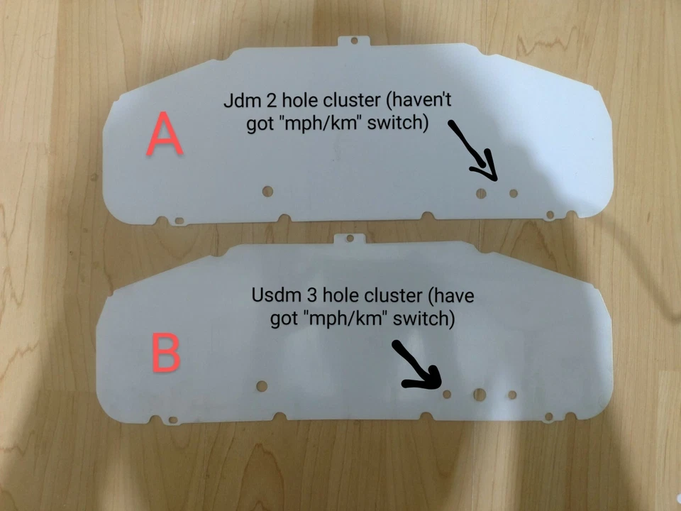 Lente transparente para tablero digital Nissan nx1600 digital cluster nx cupé b13 Foto 4 de 4