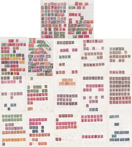 Neuseeland. Große Sammlung gebrauchter Briefmarken.