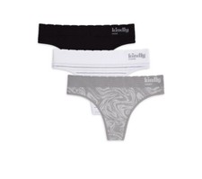 Kindly Yours Women's Size XXL 20 Seamless 3-Pack Thong Panties