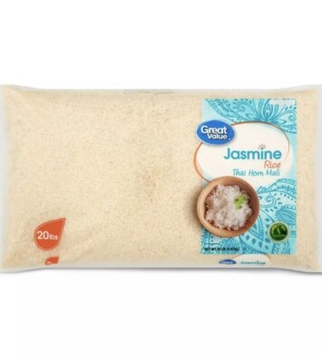 Great Value Jasmine Rice, 20 Lb. GREAT TASTE & FAST FREE SHIPPING.