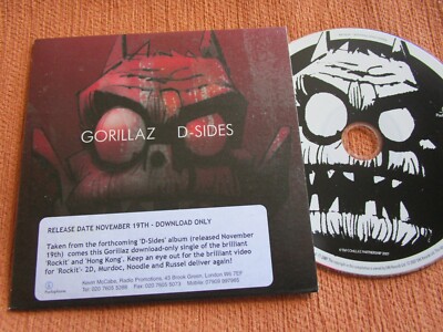 Gorillaz D-Sides  Rockit / Hong Kong 2 tracks Promo CD  Single